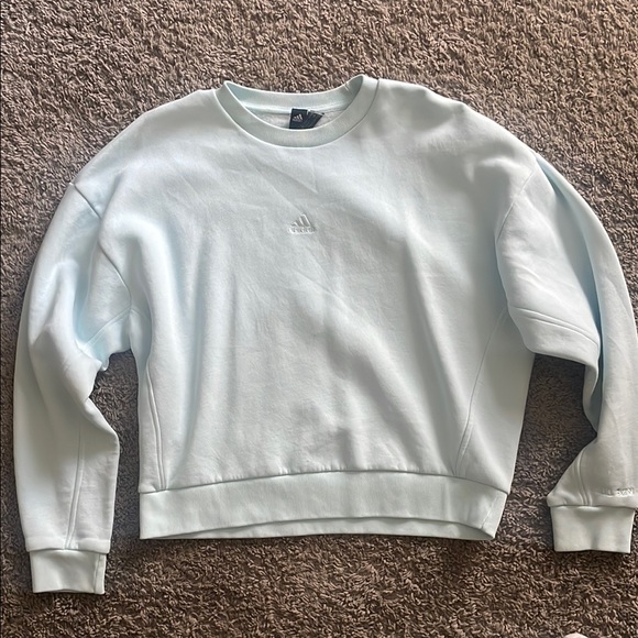 Adidas Light Blue Sweatshirt - Picture 1 of 5